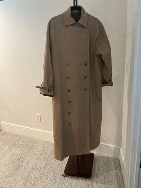 TOTEME CLASSIC KHAKI LONG TRENCH COAT SIZE M